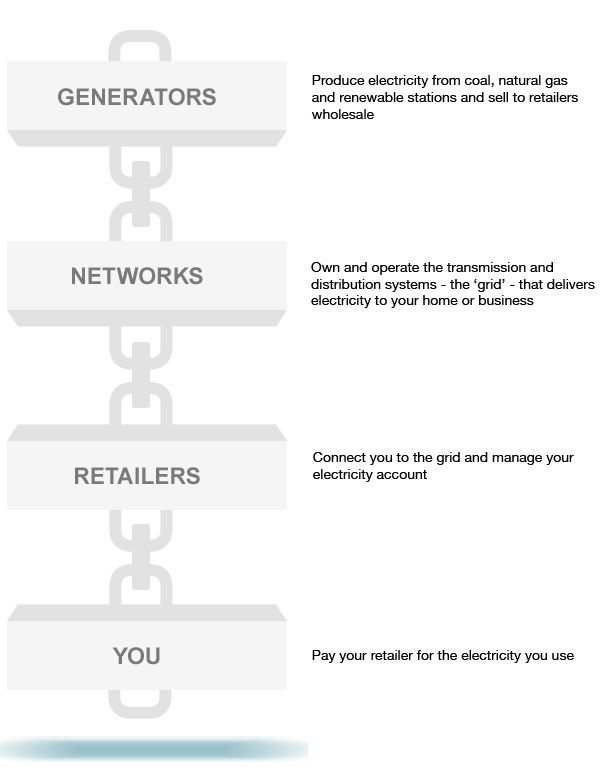 The electricity supply chain