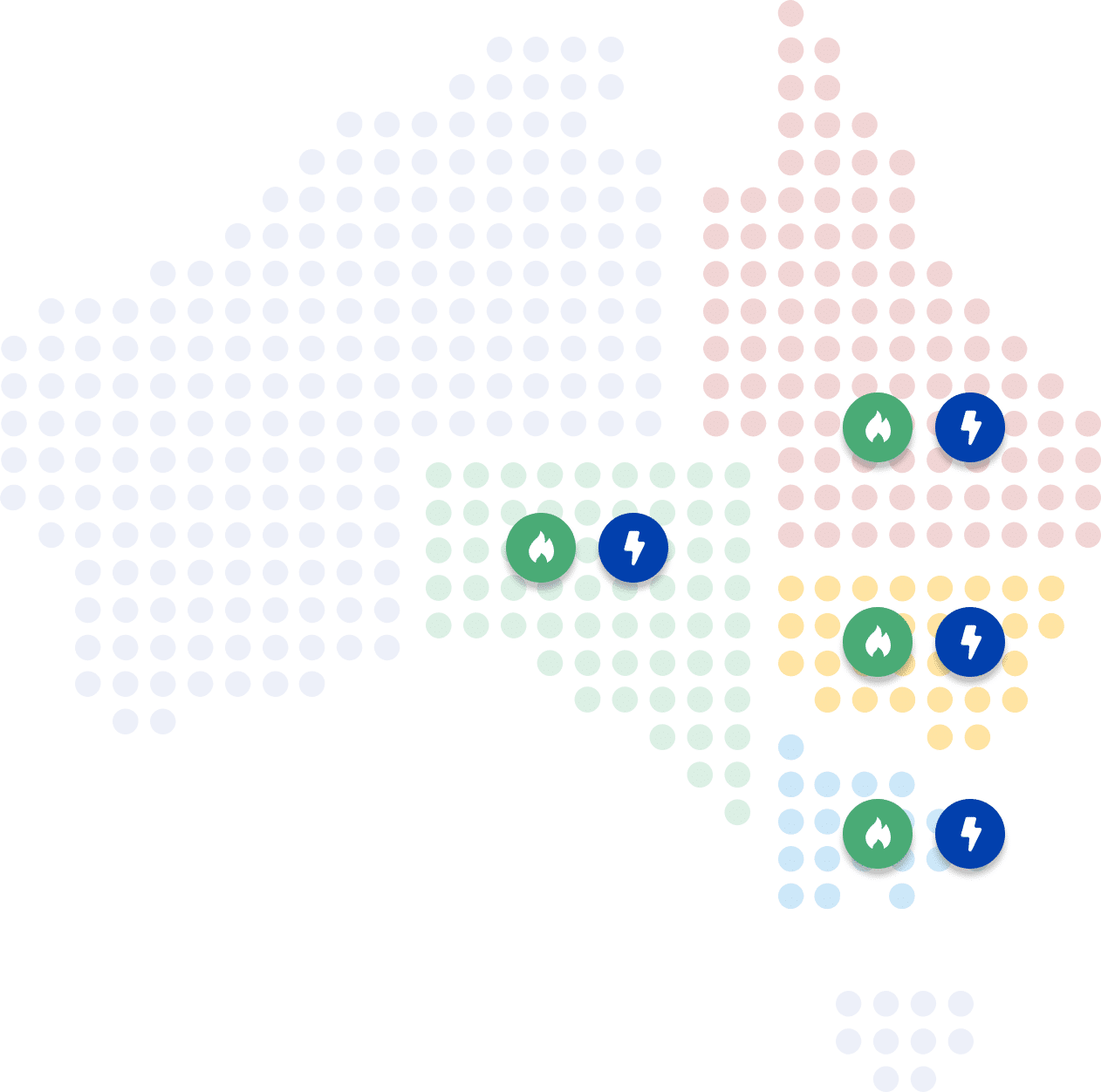 Service Areas of Engie Energy